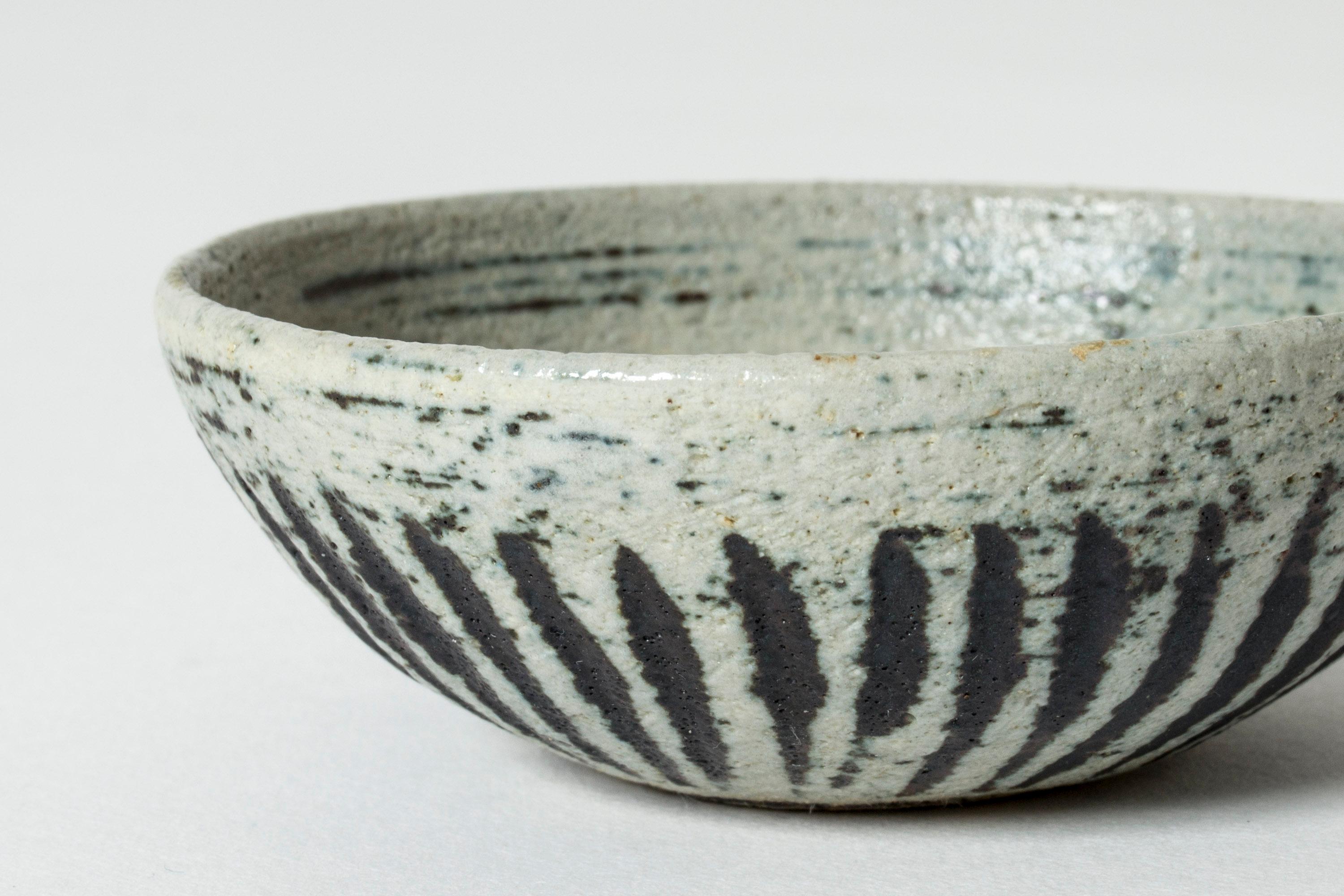 Miniature Stoneware Bowl by Anders B. Liljefors, Gustavsberg, Sweden, 1950s In Good Condition In Stockholm, SE