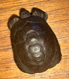 Miniature Stoneware Turtle Sculpture by Meissen Boettger