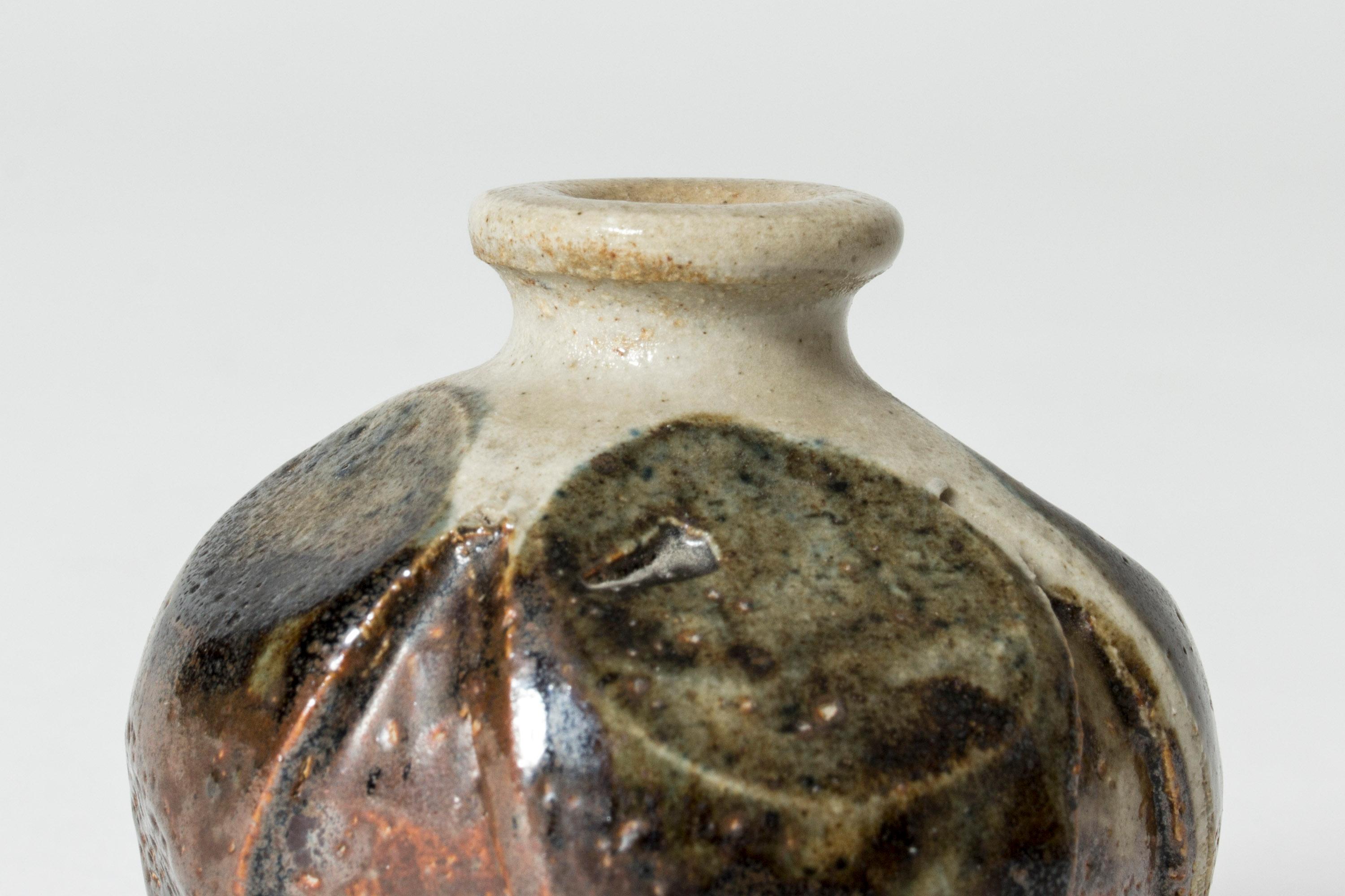 Miniature Stoneware Vase by Anders B. Liljefors, Gustavsberg, Sweden, 1950s In Good Condition For Sale In Stockholm, SE