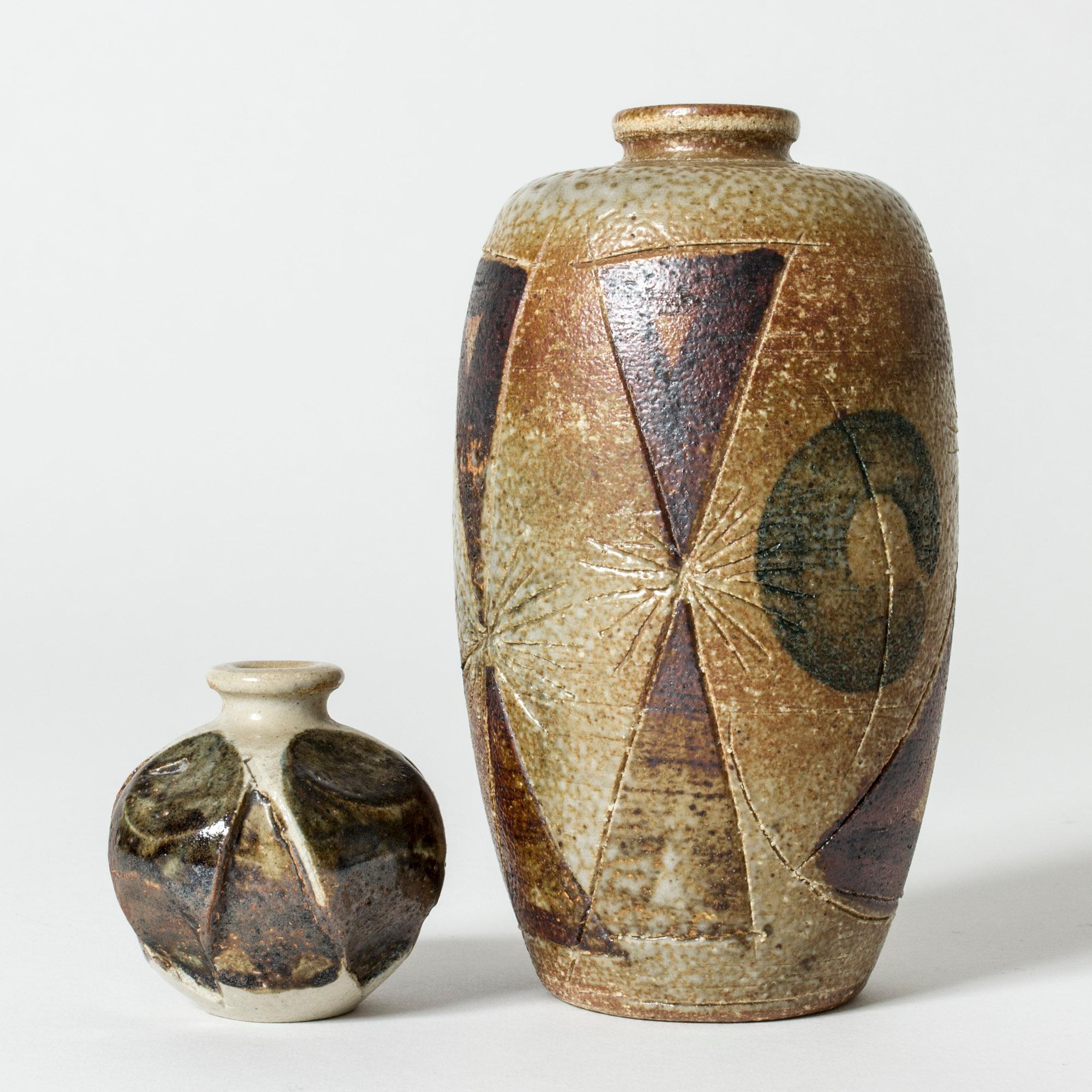 Miniatur-Vase aus Steingut von Anders B. Liljefors, Gustavsberg, Schweden, 1950er Jahre im Angebot 3