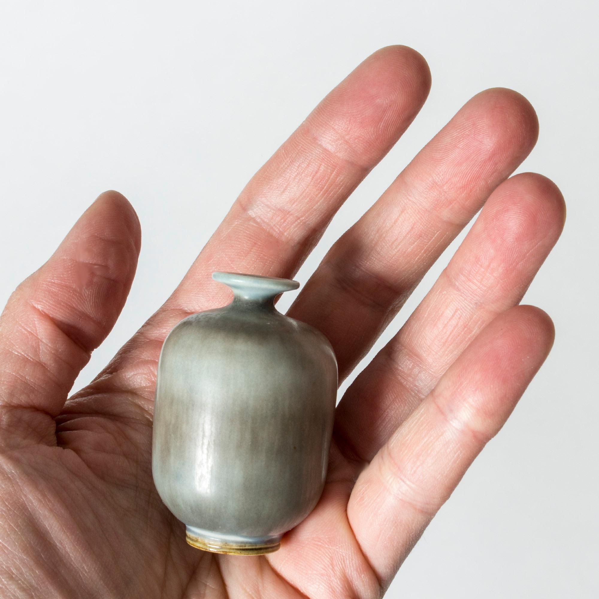 Miniature Stoneware Vase by Berndt Friberg for Gustavsberg, Sweden, 1950s In Good Condition In Stockholm, SE
