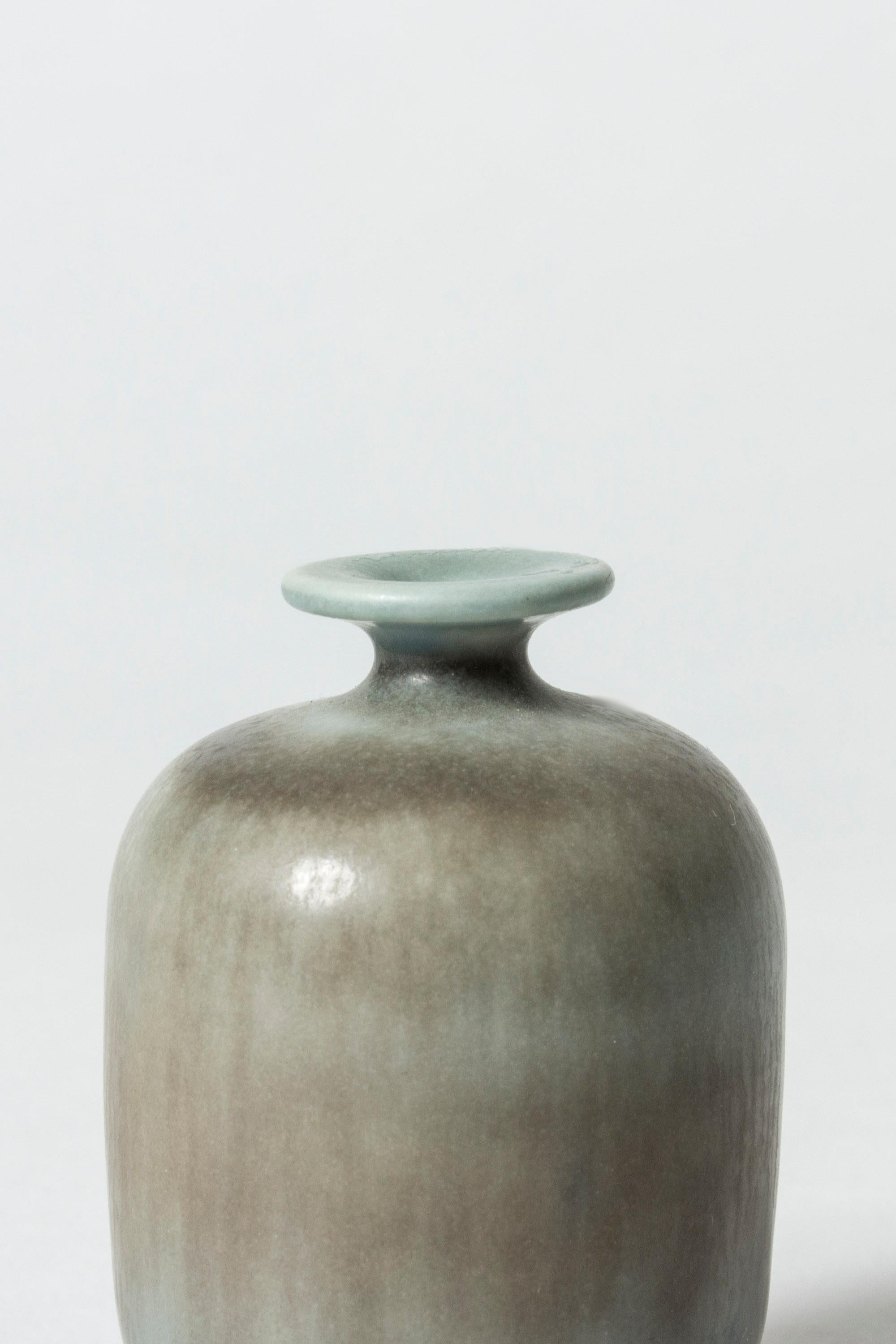 Ceramic Miniature Stoneware Vase by Berndt Friberg for Gustavsberg, Sweden, 1950s