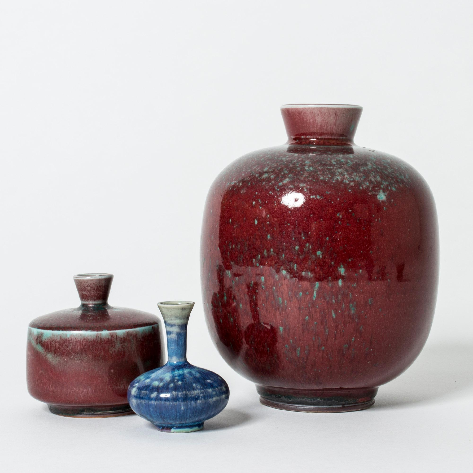 Miniature Stoneware Vase by Berndt Friberg for Gustavsberg, Sweden, 1970s 1