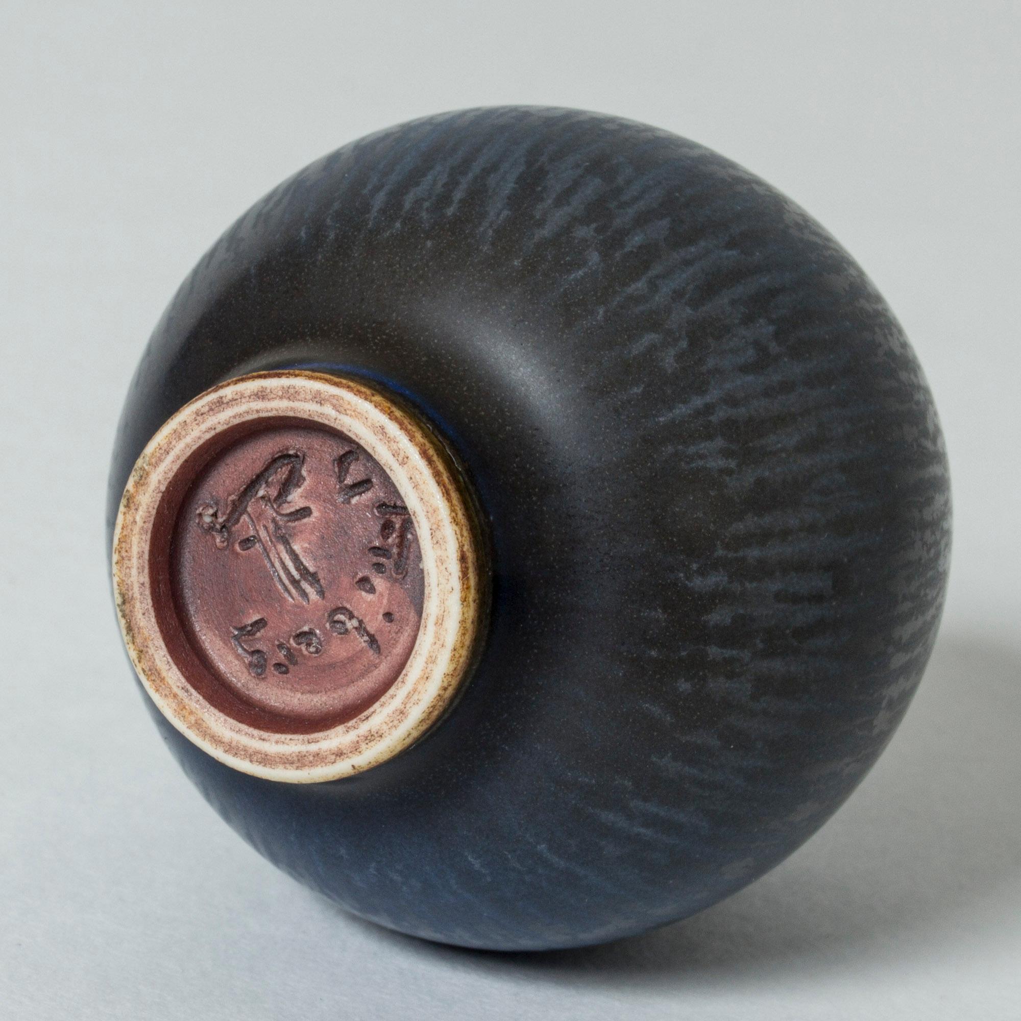 Mid-20th Century Miniature Stoneware Vase by Berndt Friberg