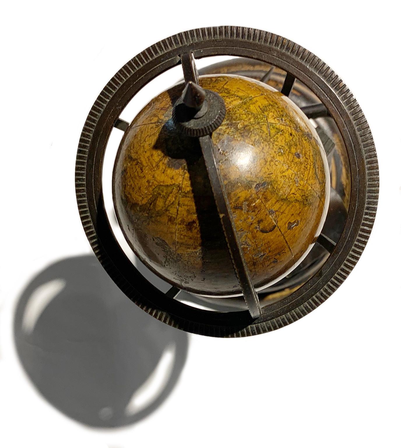 Miniature Terrestrial Globe Newton & Son London, Post 1833, Ante 1858 For Sale 7