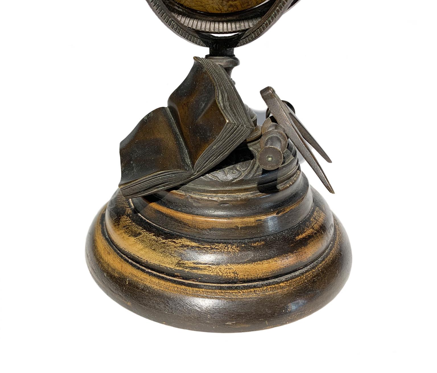 Mid-19th Century Miniature Terrestrial Globe Newton & Son London, Post 1833, Ante 1858 For Sale