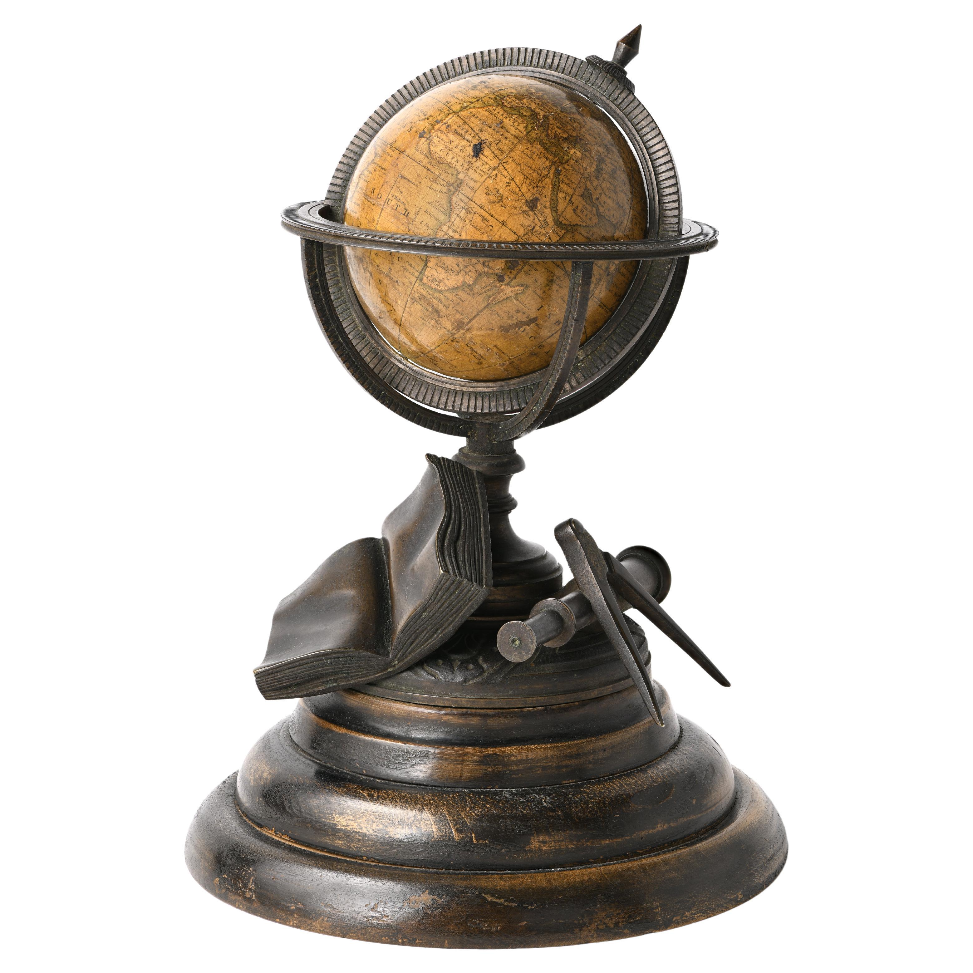 Miniature Terrestrial Globe Newton & Son London, Post 1833, Ante 1858