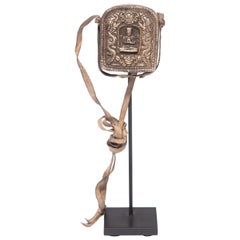 Miniature Tibetan Repoussé Traveling Shrine