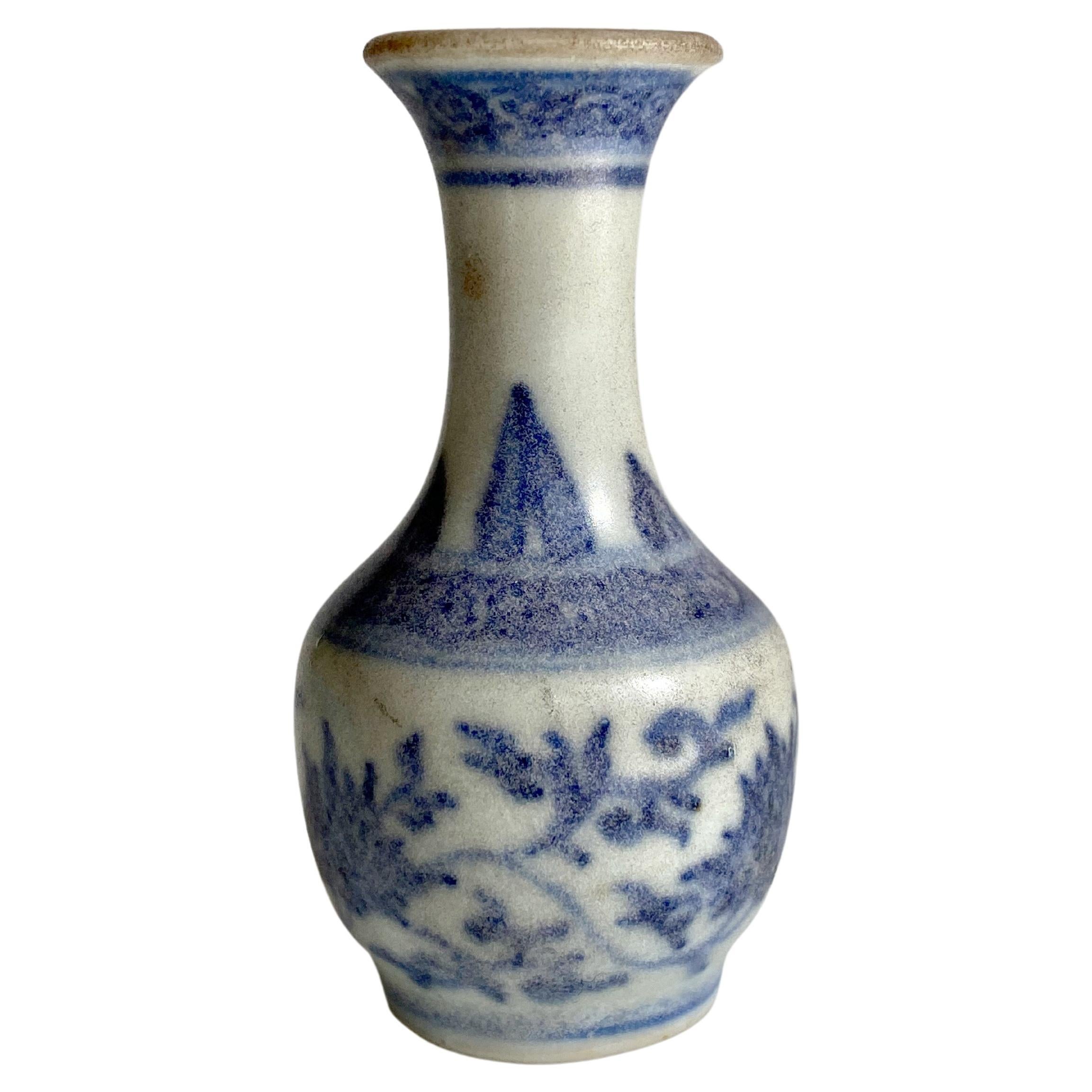 Miniature Vase from Hatcher Collection with Flared Rim For Sale