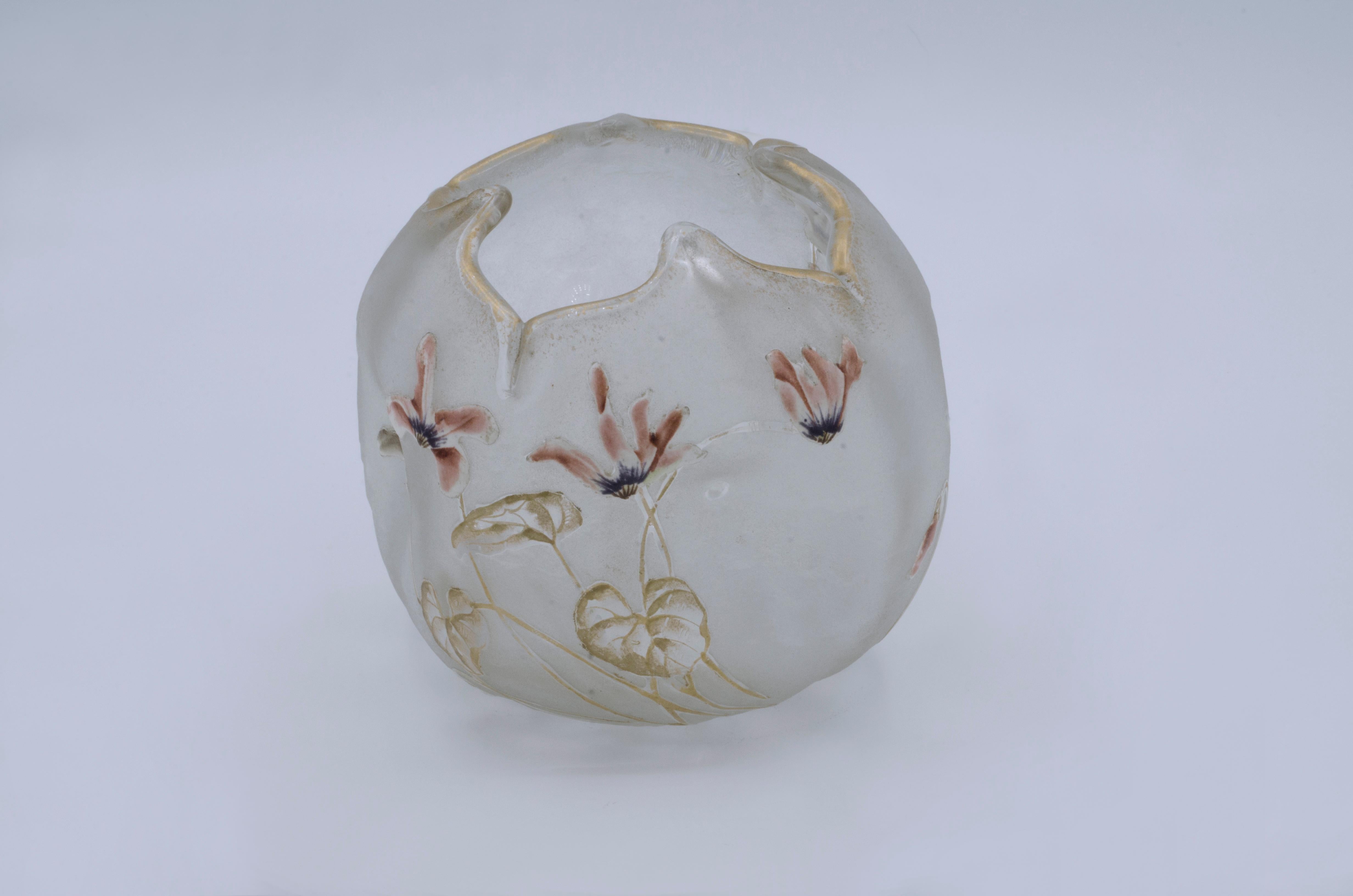 Art Déco Vaso in miniatura con bordo a 