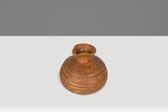 Miniature Vintage Ceramic Shigaraki Yaki Ikebana Vase Vessel, Japan, c. 1960s