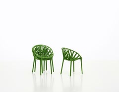 Vitra Miniature Vegetal Chairs in Green by Ronan & Erwan Bouroullec, Set of 3