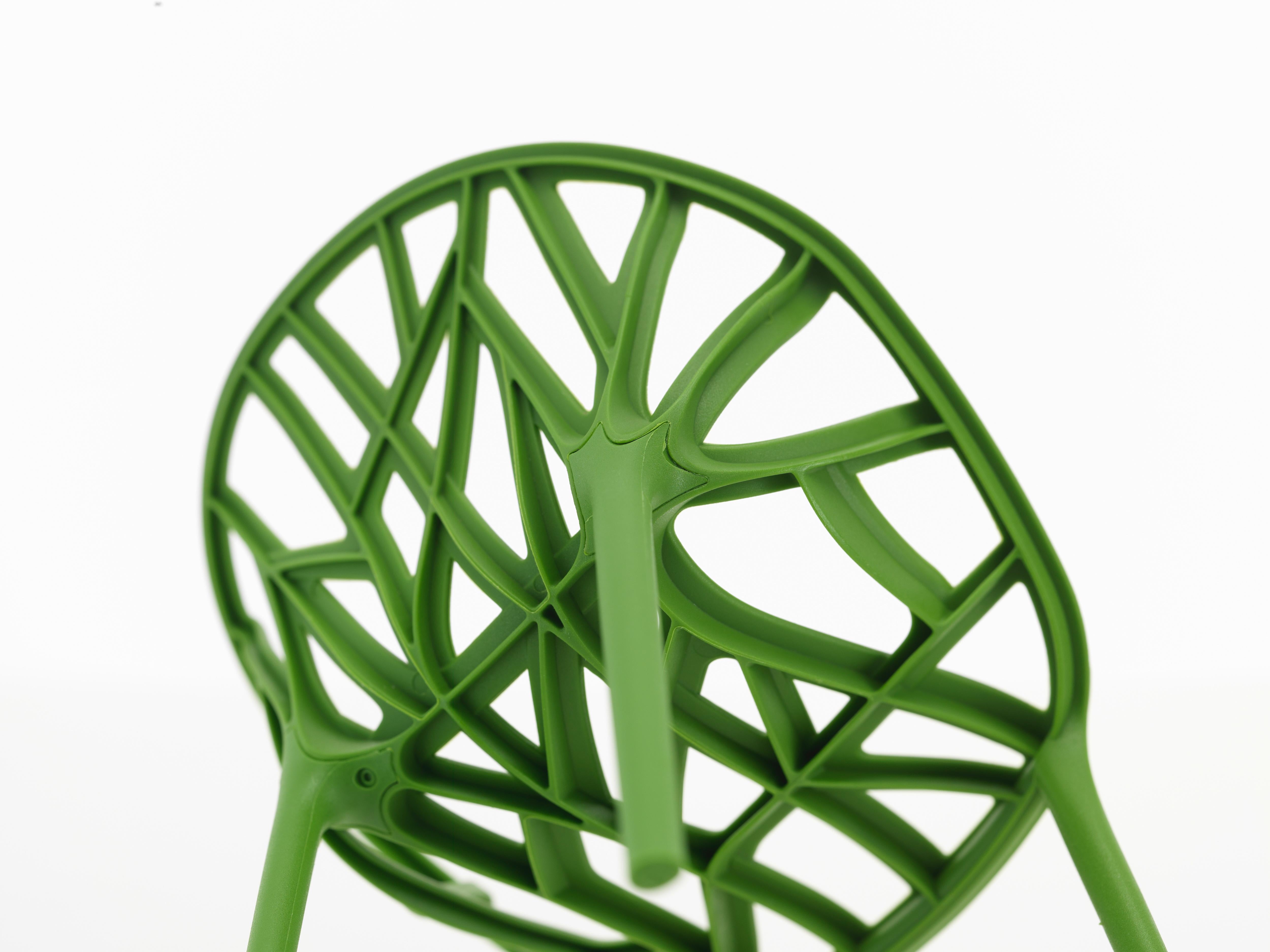 Modern Vitra Miniature Vegetal Chairs in Green by Ronan & Erwan Bouroullec, Set of 3 For Sale