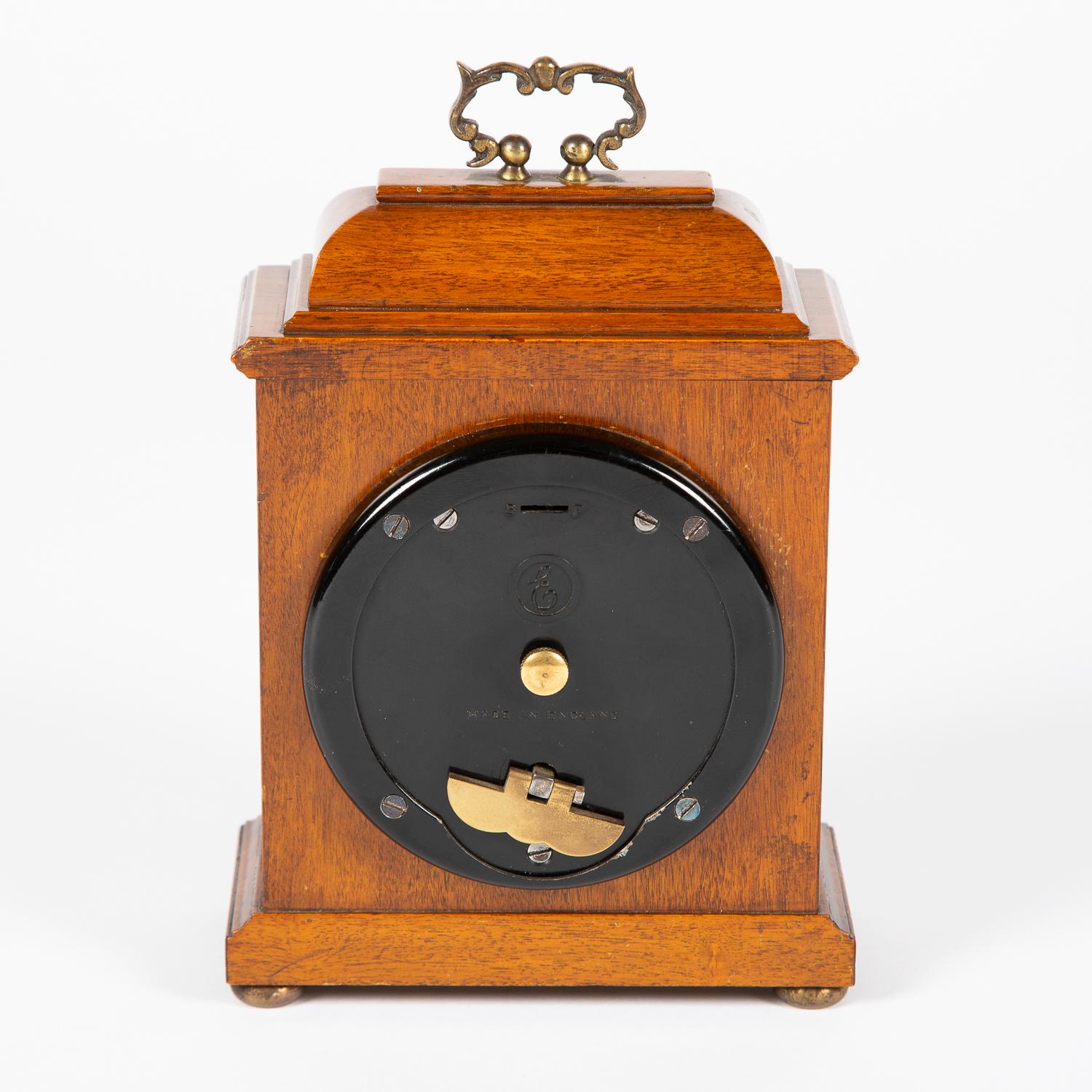 Miniature Walnut Bracket Clock by F.W. Elliott 6