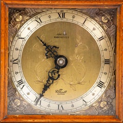 Miniature Walnut Bracket Clock by F.W. Elliott