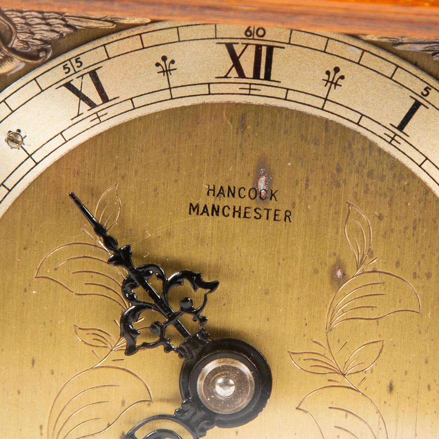 Brass Miniature Walnut Bracket Clock by F.W. Elliott