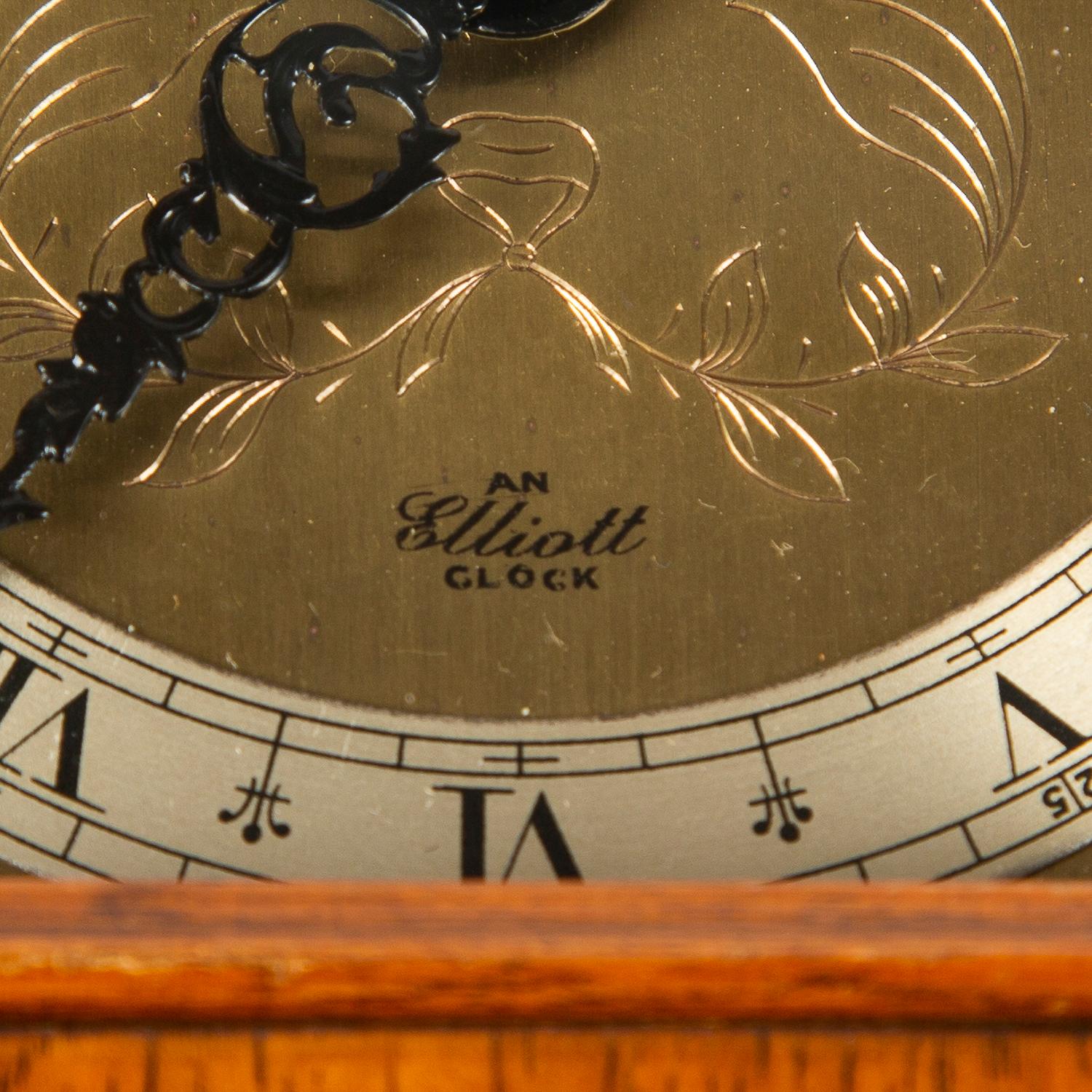 Miniature Walnut Bracket Clock by F.W. Elliott 2
