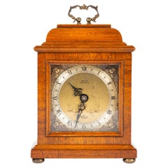 Retro Miniature Walnut Bracket Clock by F.W. Elliott