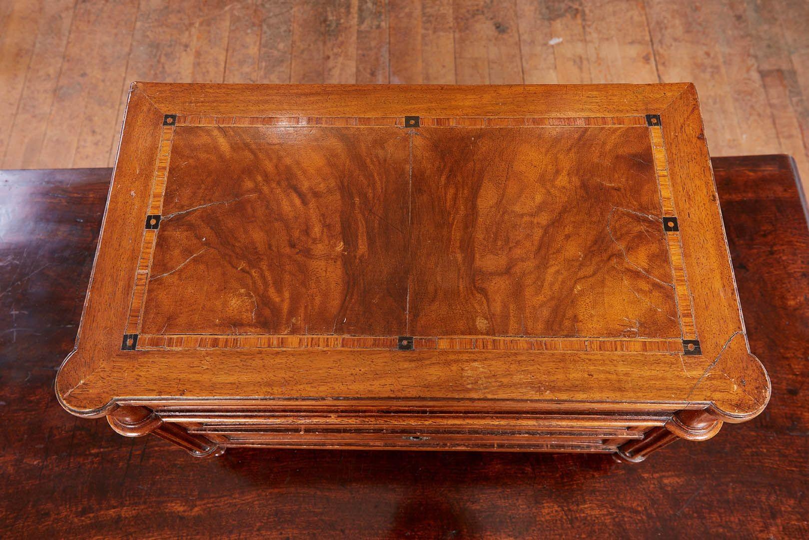 Directoire Miniature Walnut Commode For Sale