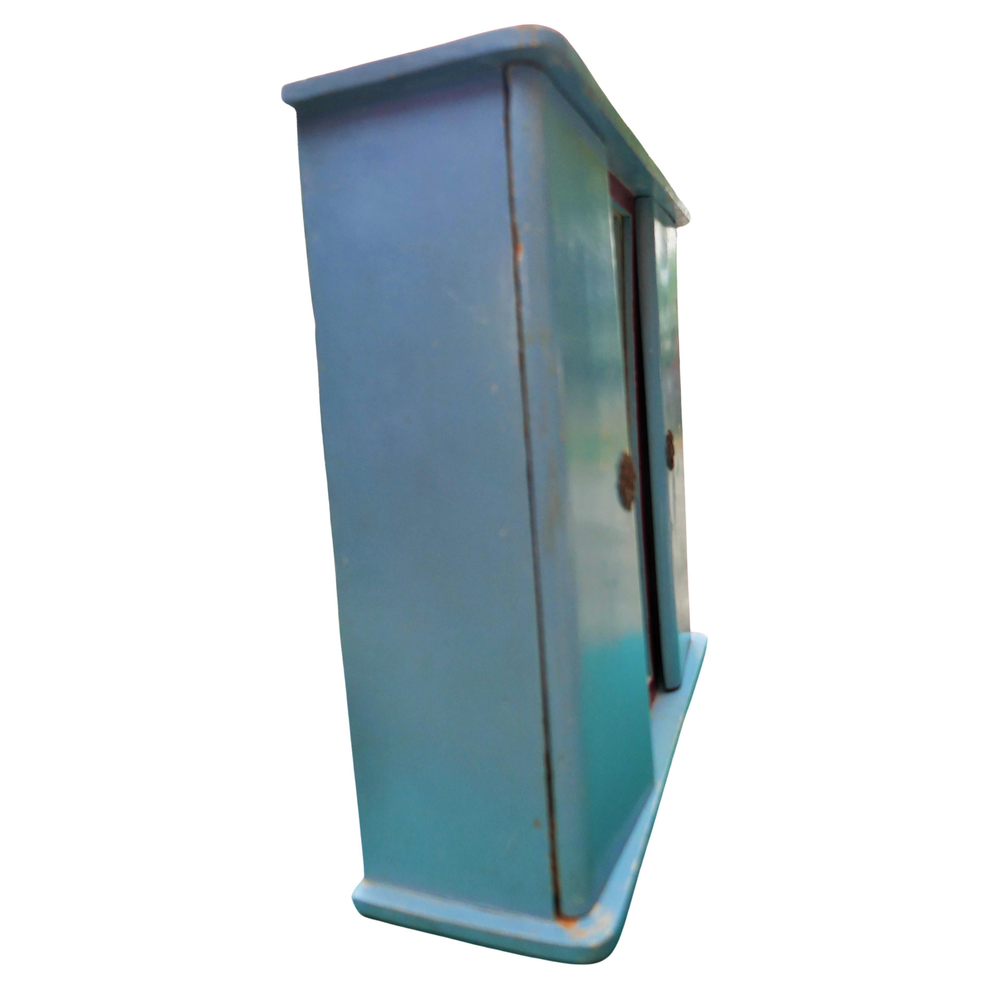 Miniature wardrobe. Oxidized mirror For Sale 1
