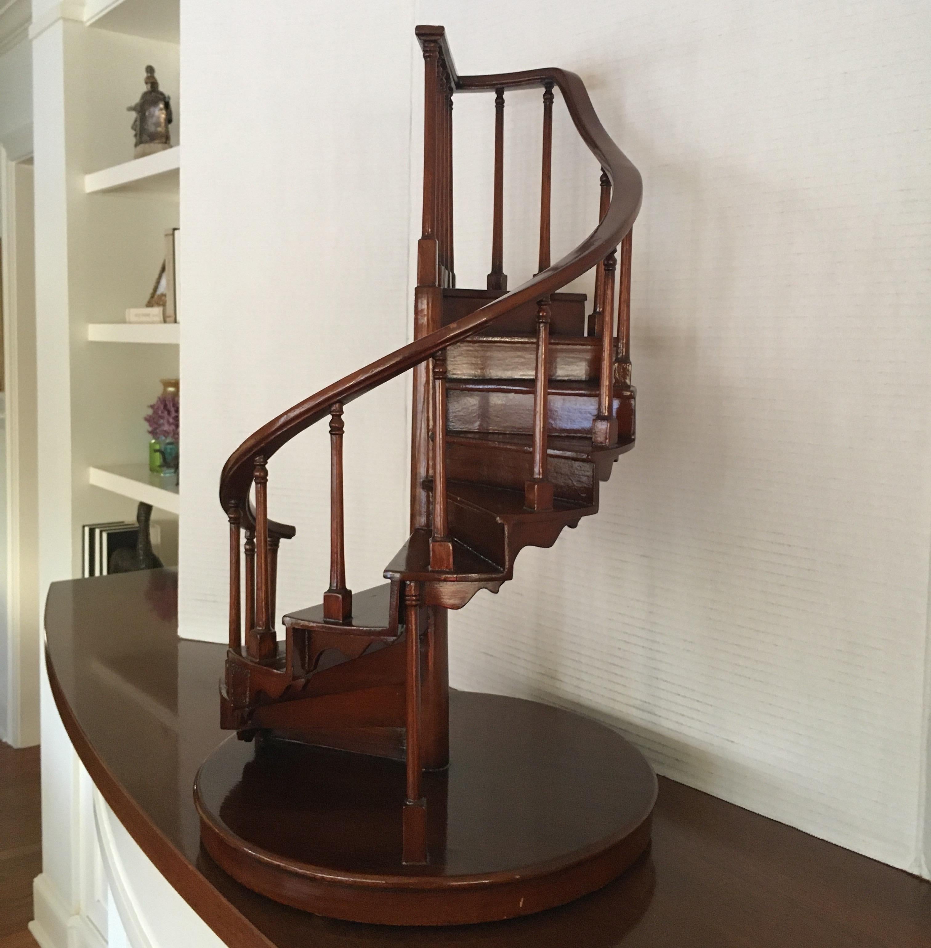 American Miniature Wood Staircase by Maitland Smith