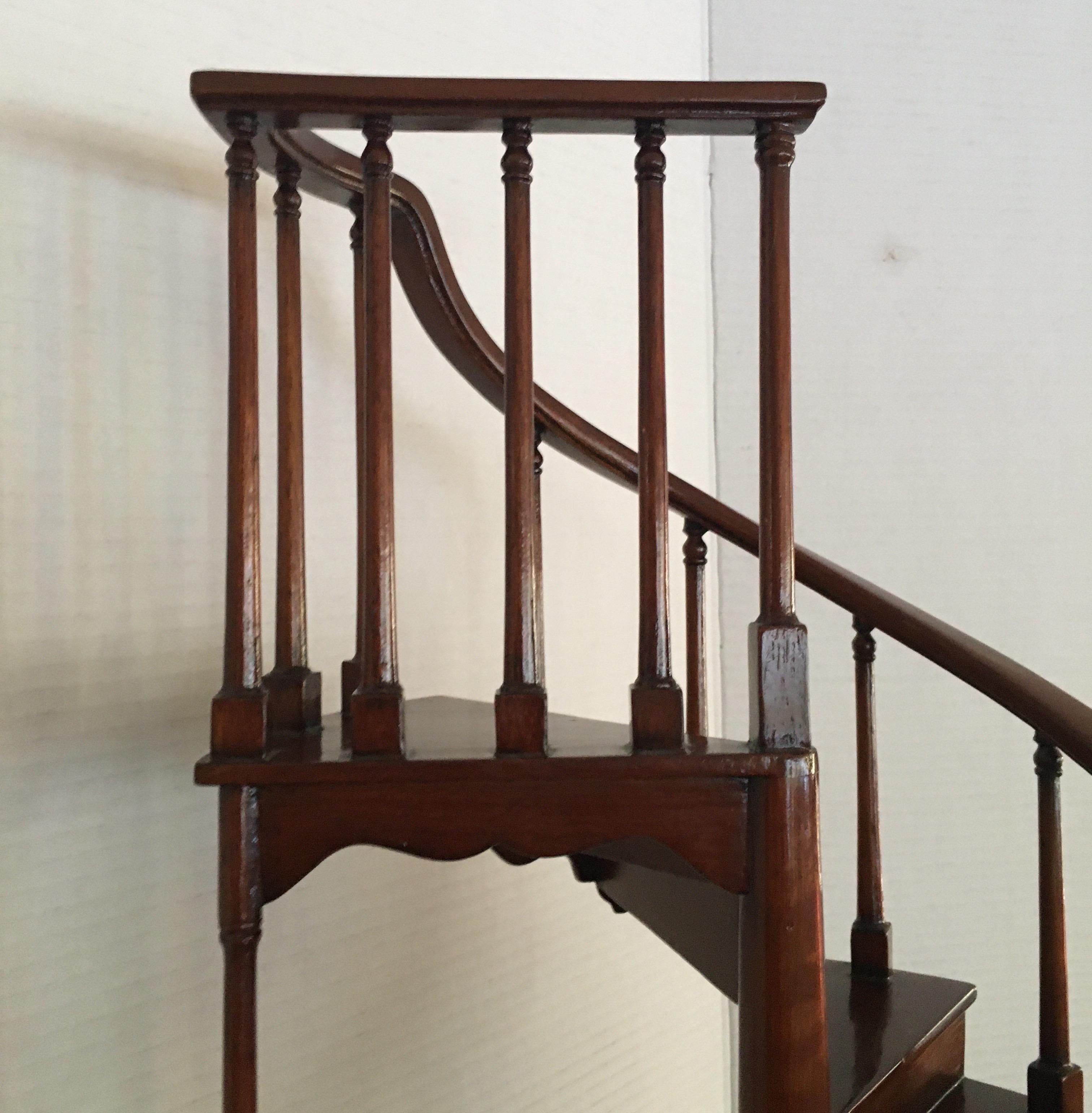 Late 20th Century Miniature Wood Staircase by Maitland Smith