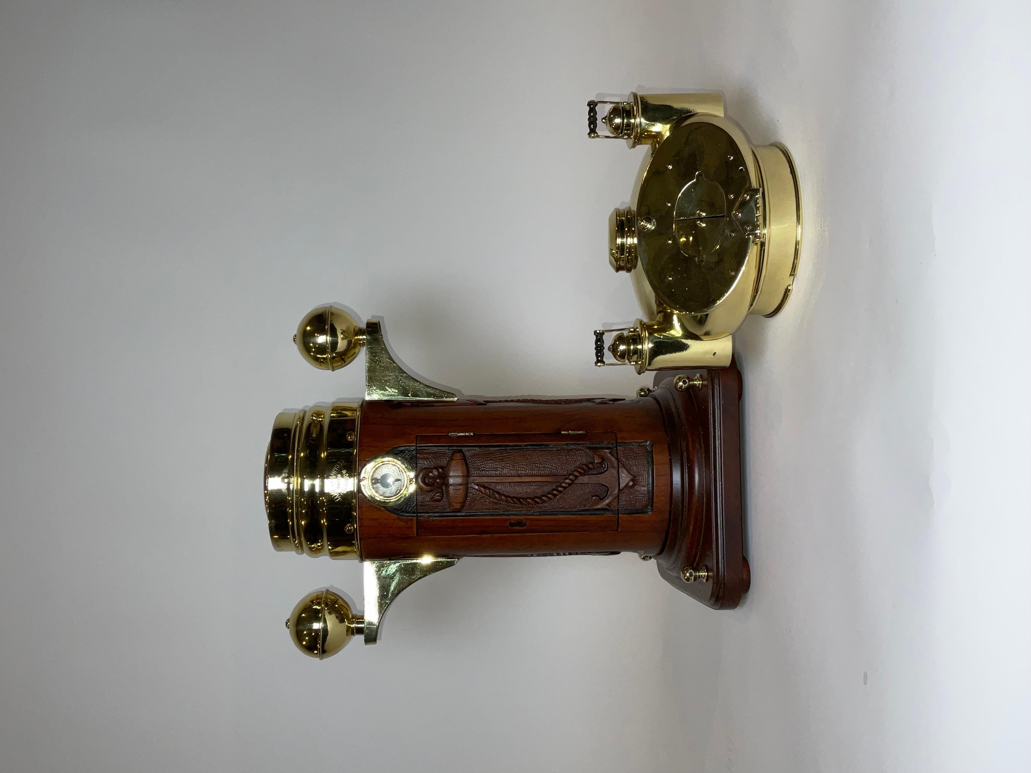 Binnacle de bateau miniature par A James Campbell de Glasgow en vente 9