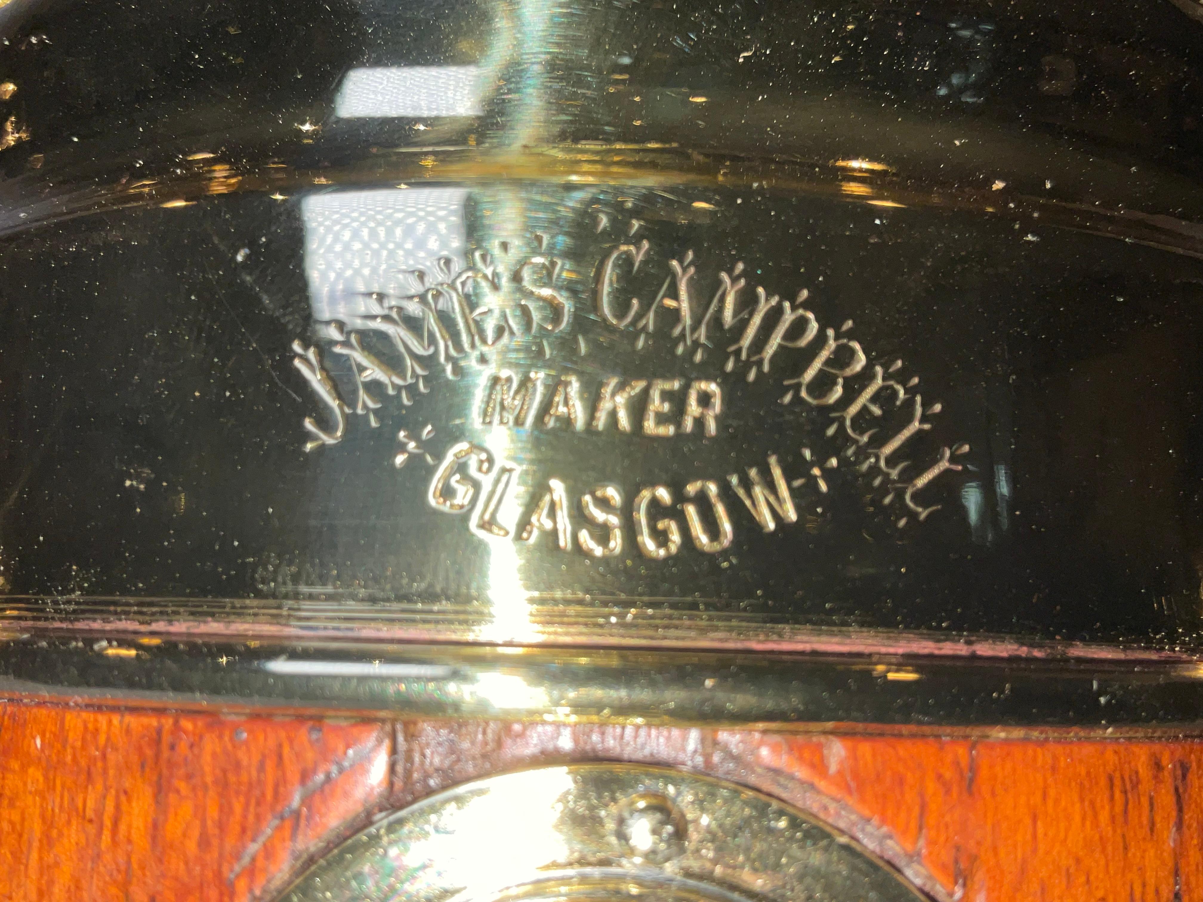 Milieu du XXe siècle Binnacle de bateau miniature par A James Campbell de Glasgow en vente