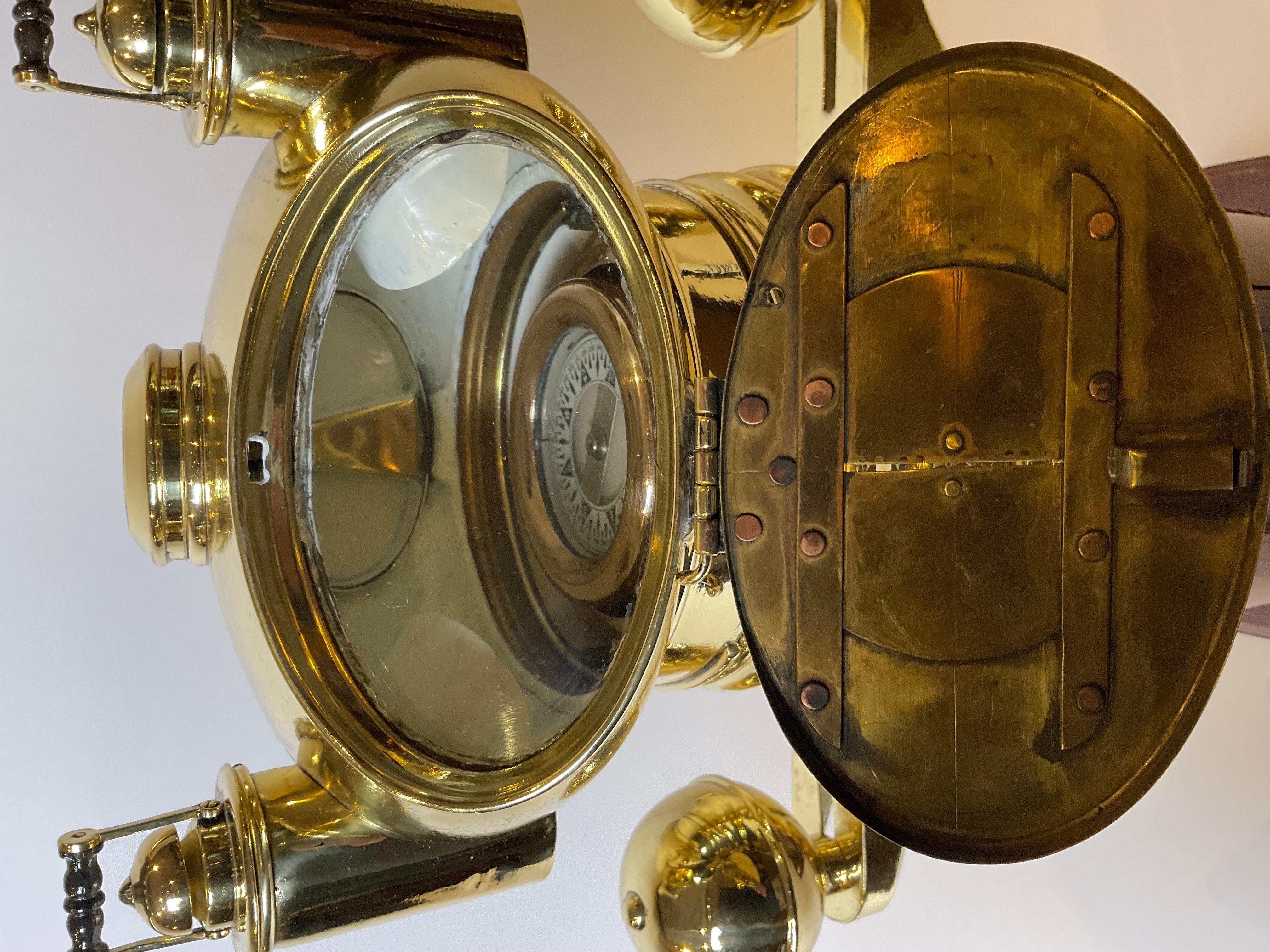 Binnacle de bateau miniature par A James Campbell de Glasgow en vente 3