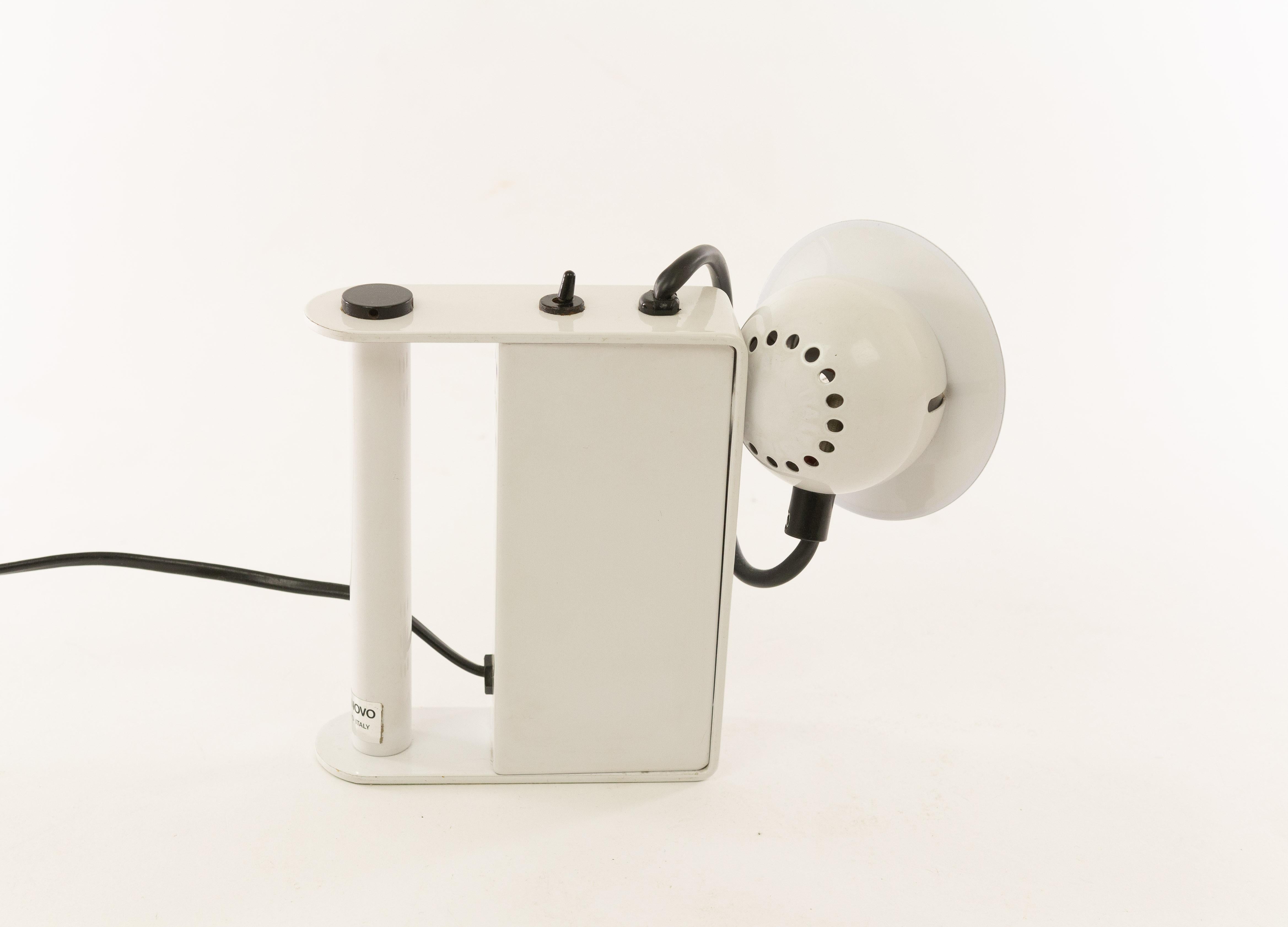 Mid-Century Modern Minibox Table Lamp by Gae Aulenti & Piero Castiglioni for Stilnovo, 1980s
