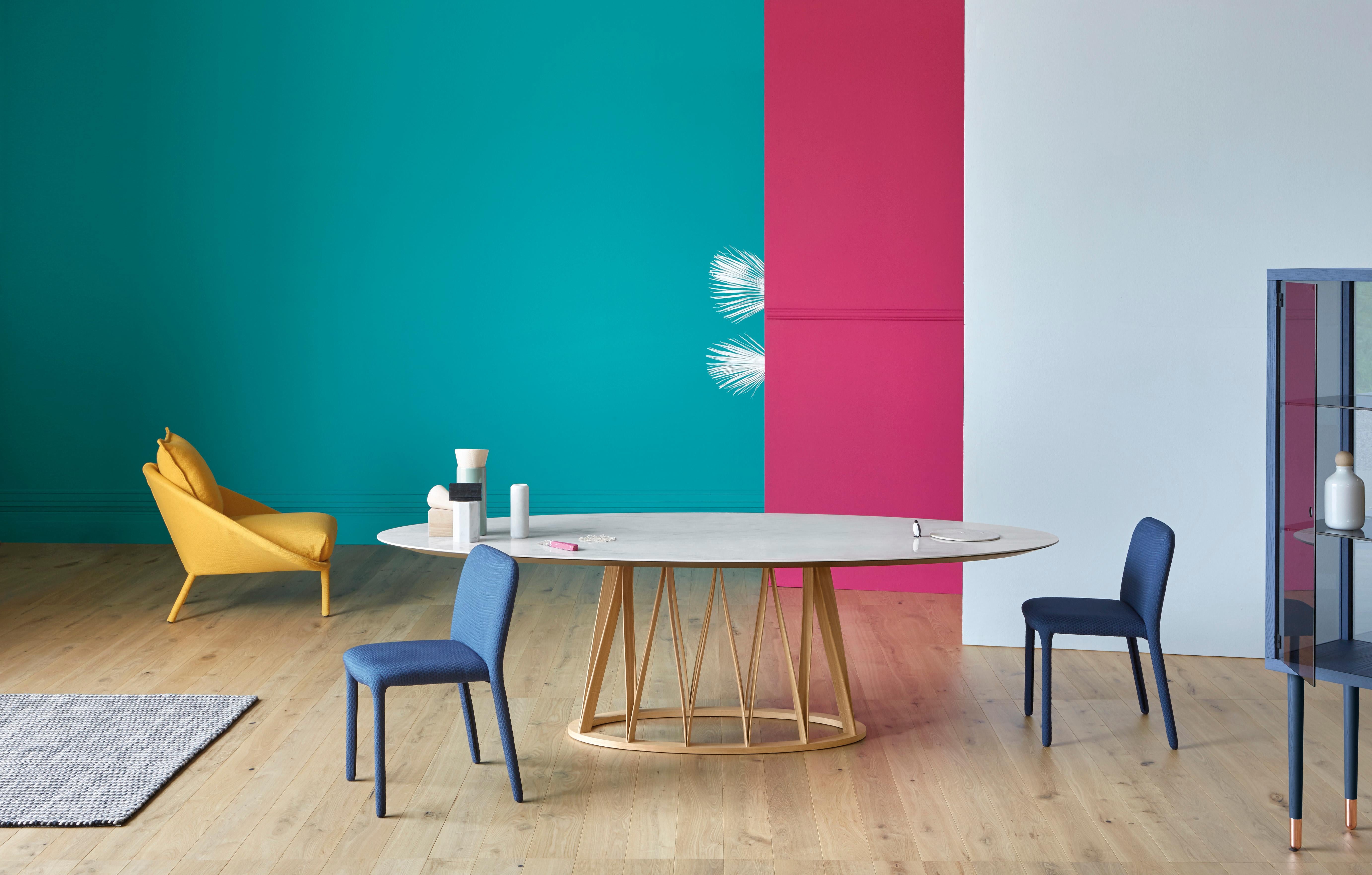Marbre Table ronde Miniforms Acco de Florian Schmid en vente
