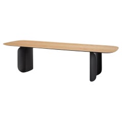 Miniforms Barry Large Table in Flamed Oak Top by Alain