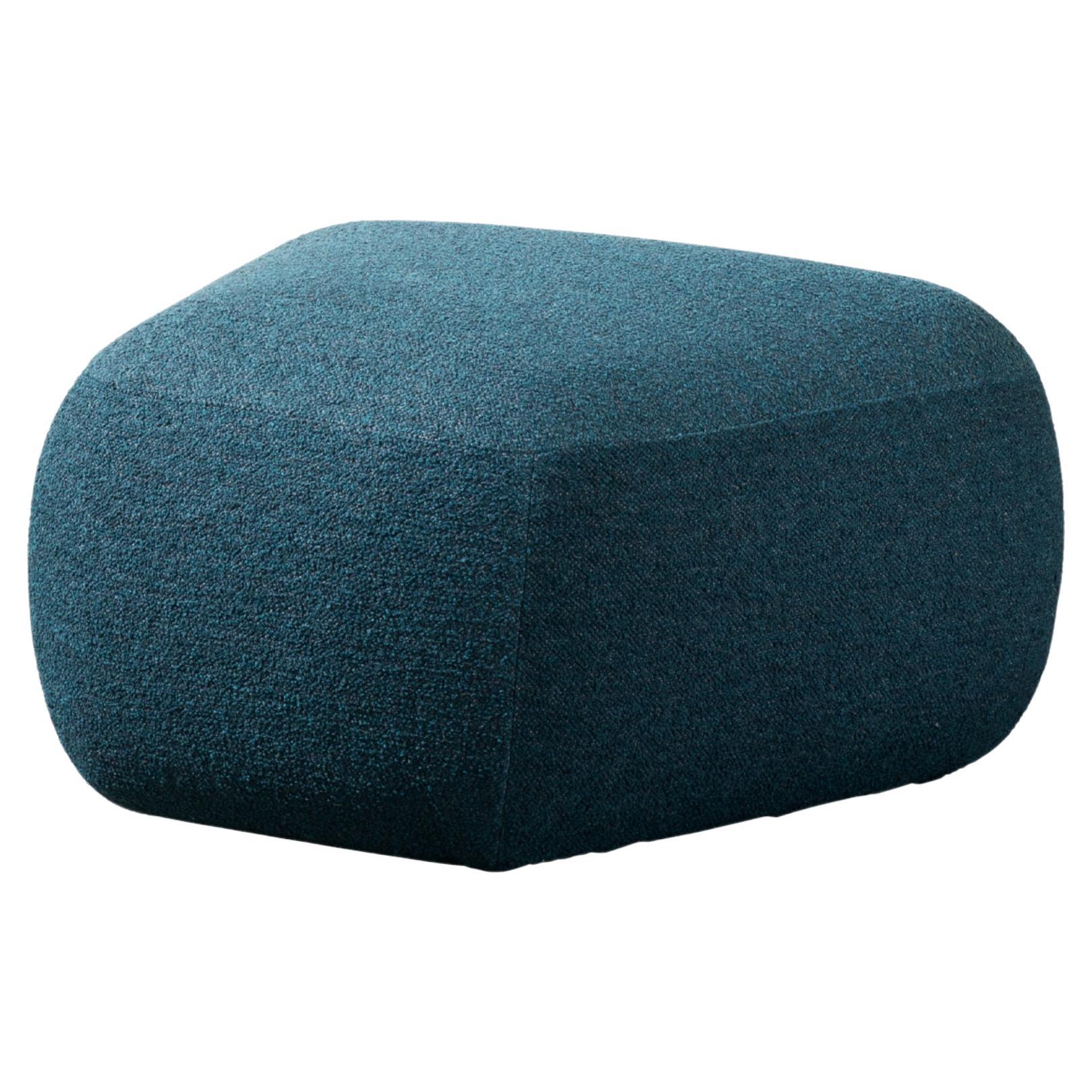 Miniforms Botera Small Pouf in Foam with Ultramarine Blue Upholstery by E-GGS For Sale