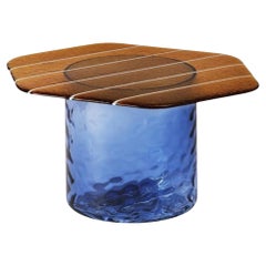 Mesa baja de cristal de Murano Striche de Matteo Zorzenoni