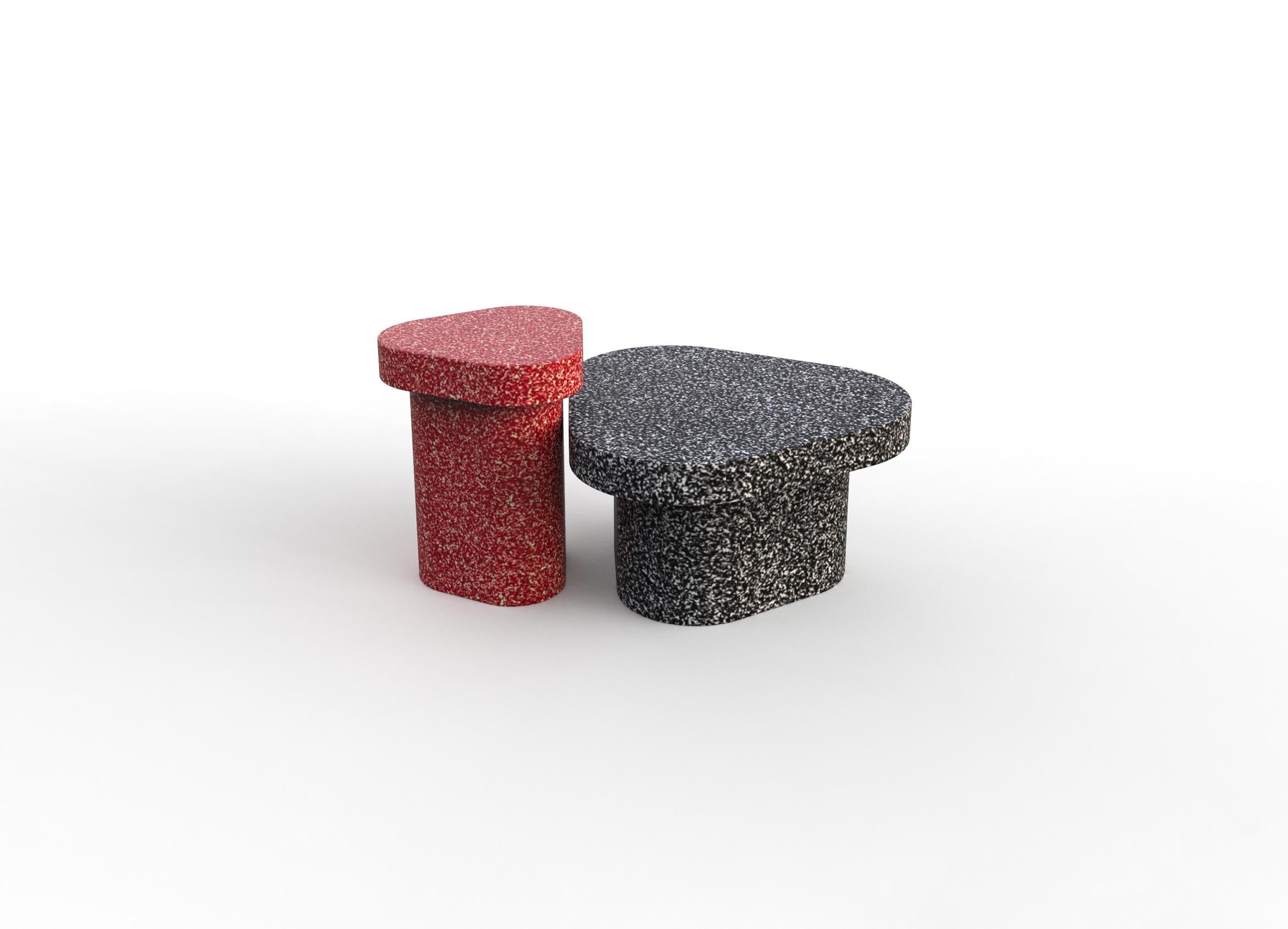 italien Table basse Miniforms Superpop en noir par Paolo Cappello en vente