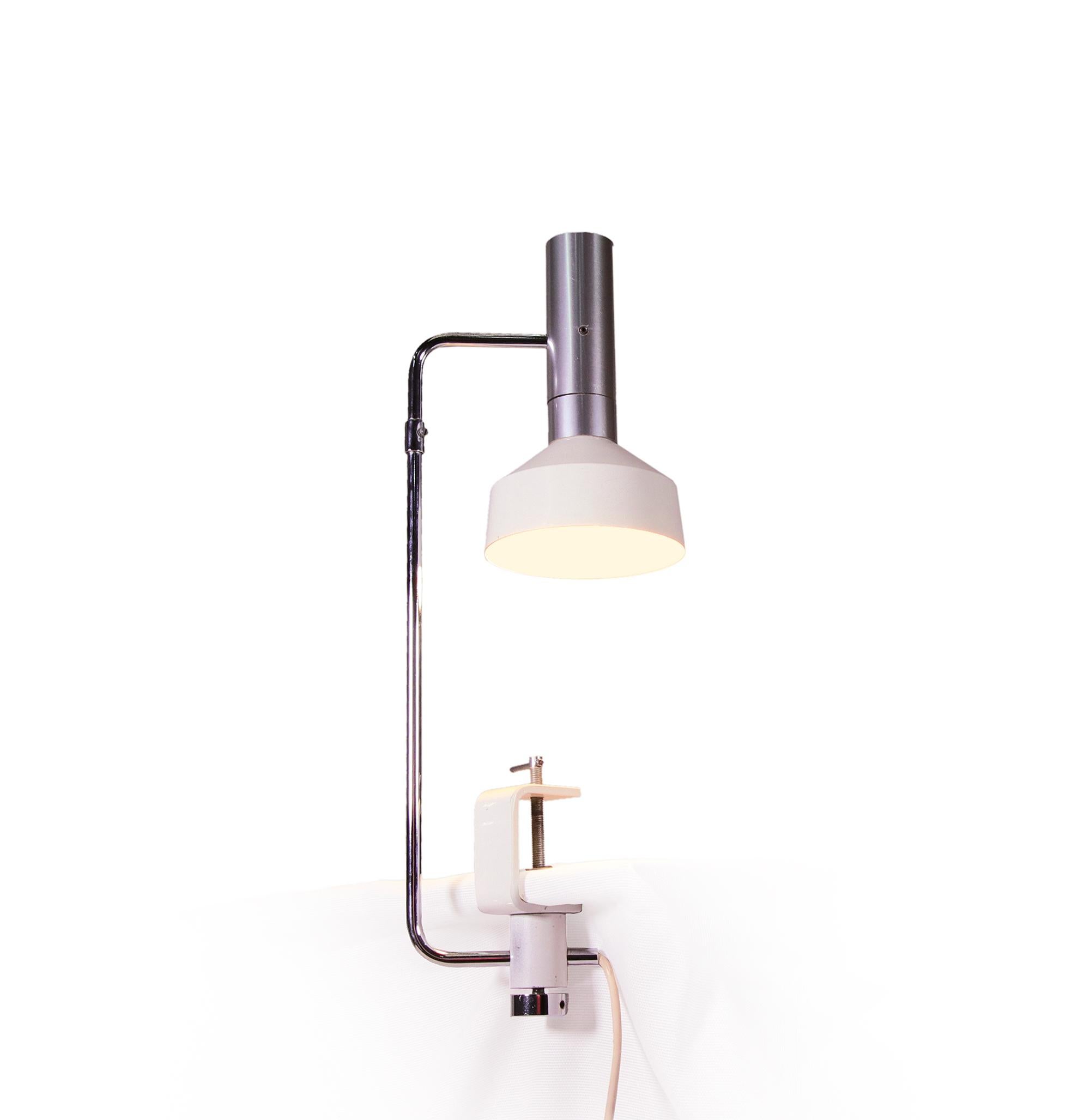 Mid-20th Century Minilux Desk Clamp Lamp by Rico Baltensweiler, Swiss Made, 1960s