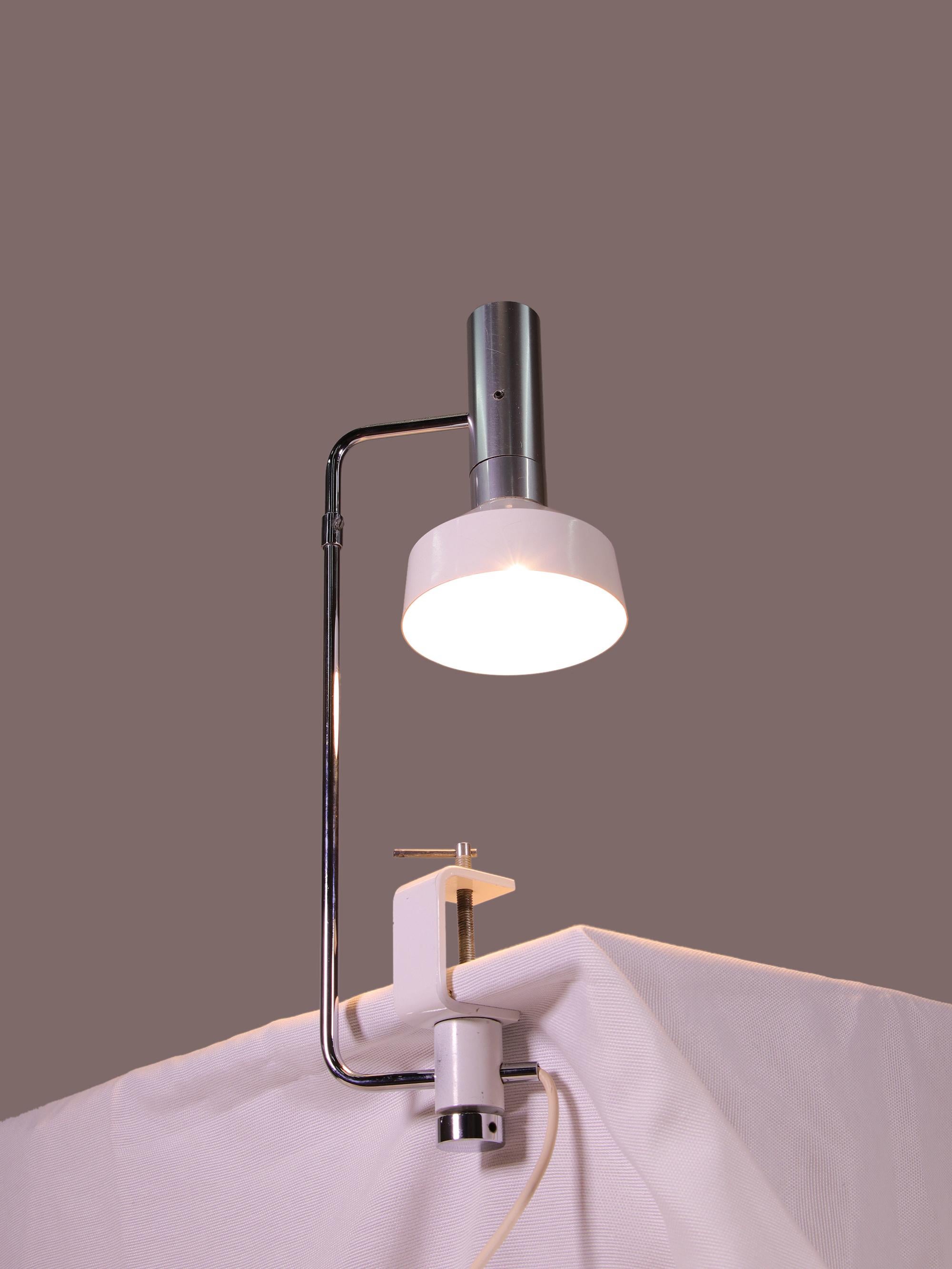 Minilux Desk Clamp Lamp by Rico Baltensweiler, Swiss Made, 1960s In Good Condition In Niederdorfelden, Hessen