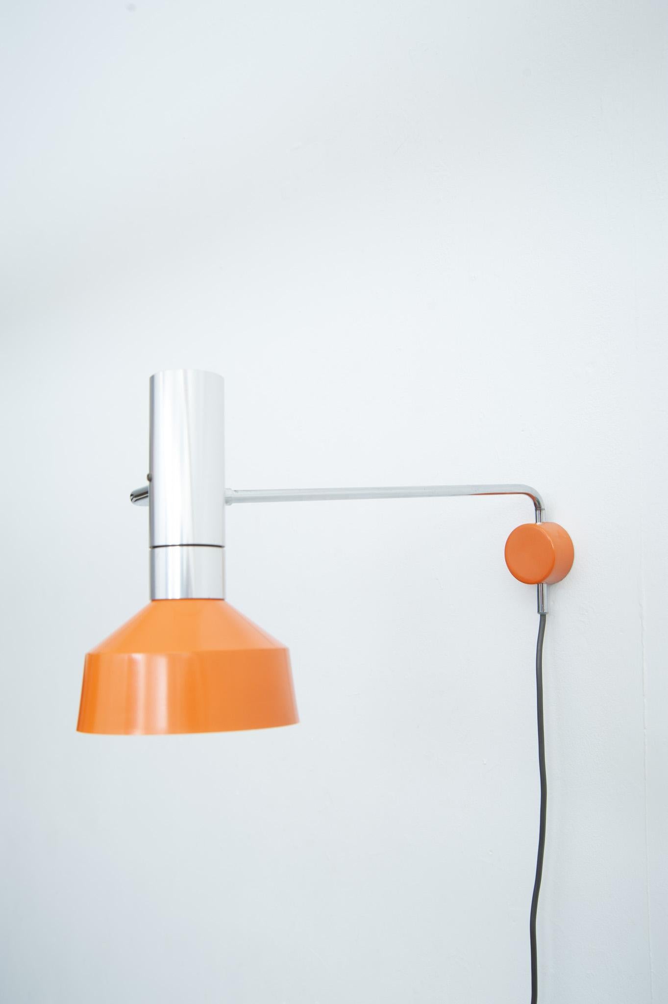 Lámpara de pared Minilux de Rosemarie & Rico Baltensweiler para Baltensweiler (1960) Aluminio en venta