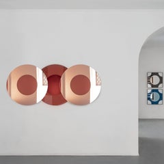 Minima Collection Super Big 2 Pink And Peach Wall Mirror