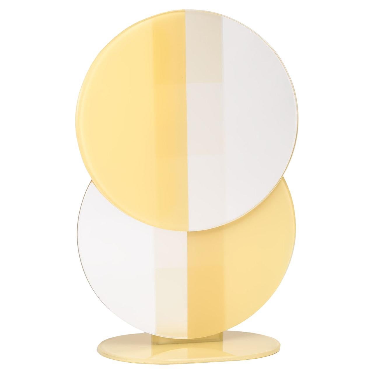 Minima Small Yellow Table Mirror For Sale
