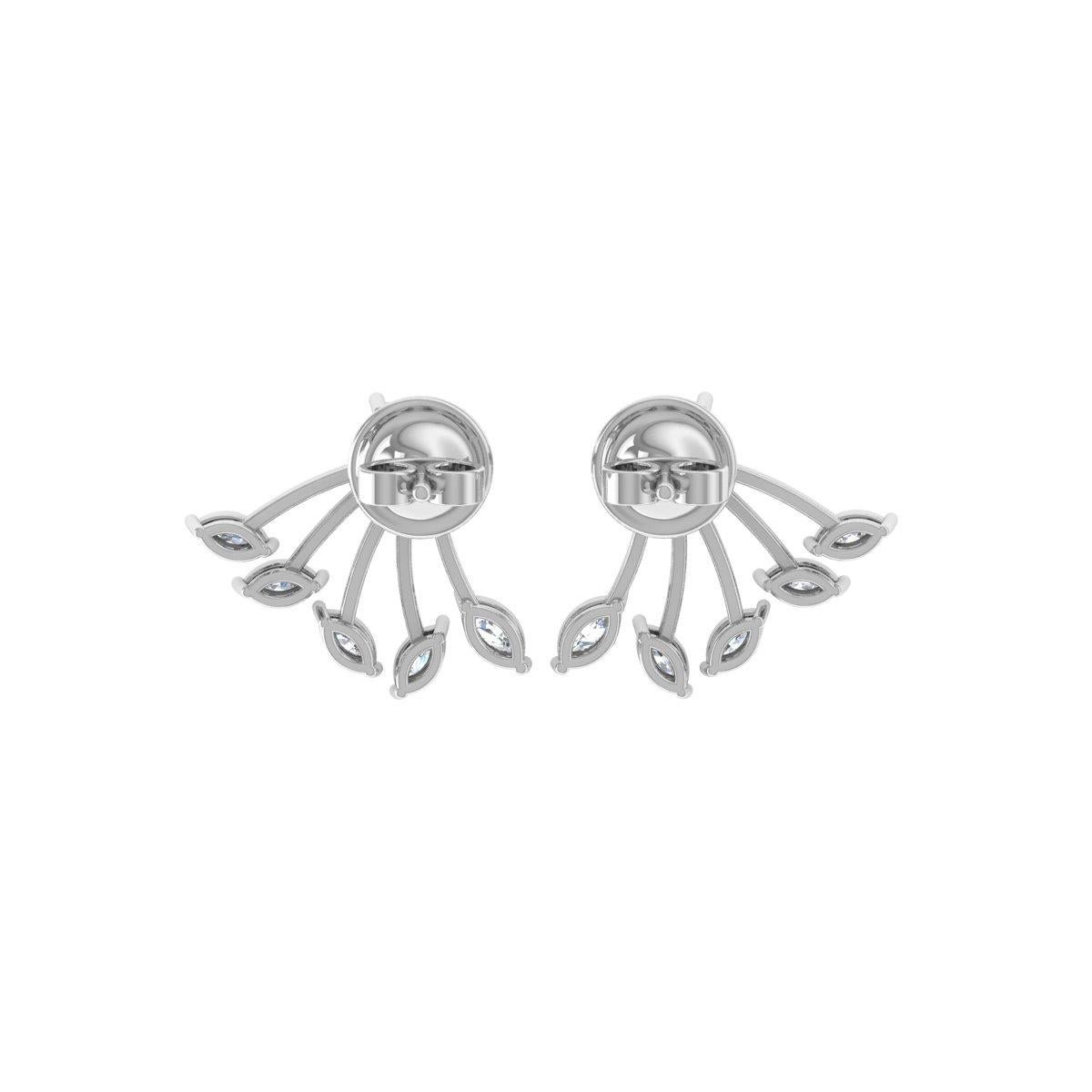 Cast from 18-karat gold, these exquisite earrings are handset with 1.30 carats of sparkling diamonds.

FOLLOW SPECTRUM JEWELS storefront to view the latest collection & exclusive pieces. Spectrum Jewels is proudly rated as a Top Seller on 1stdibs