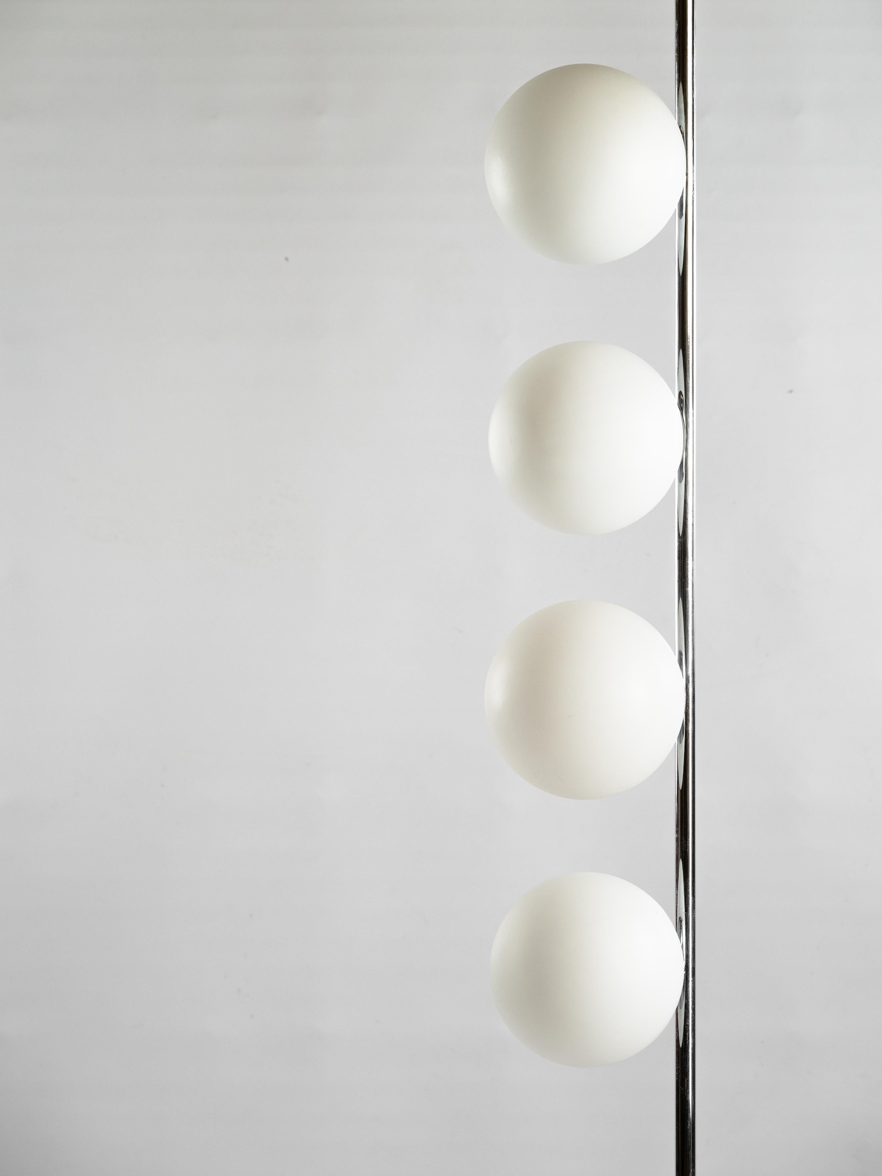 Lampada da terra italiana minimal a 4 luci In condizioni buone in vendita a NICE, FR