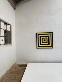 Minimal Abstract Paintings "Bull's Eye" by Bill Kuypers, Antwerp, Belgium