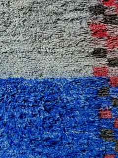 Bold Minimal Indigo Marokkanischer Beni M'Guild Teppich Curated By Breuckelen Berber