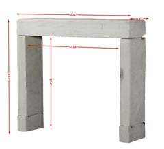 Minimal Beige Limestone Fireplace Surround For Timeless Decor