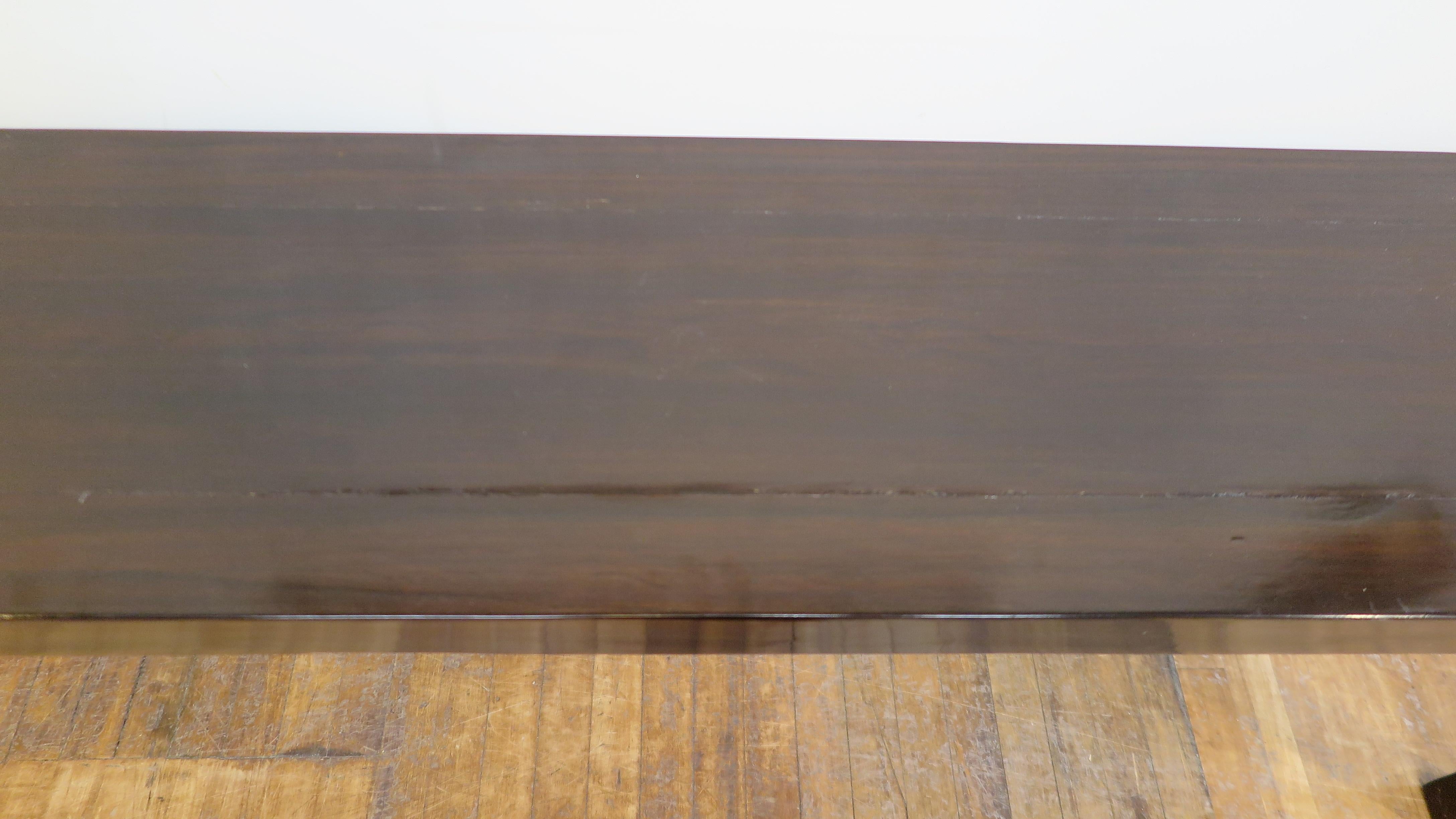 Elm Minimal Console Table For Sale