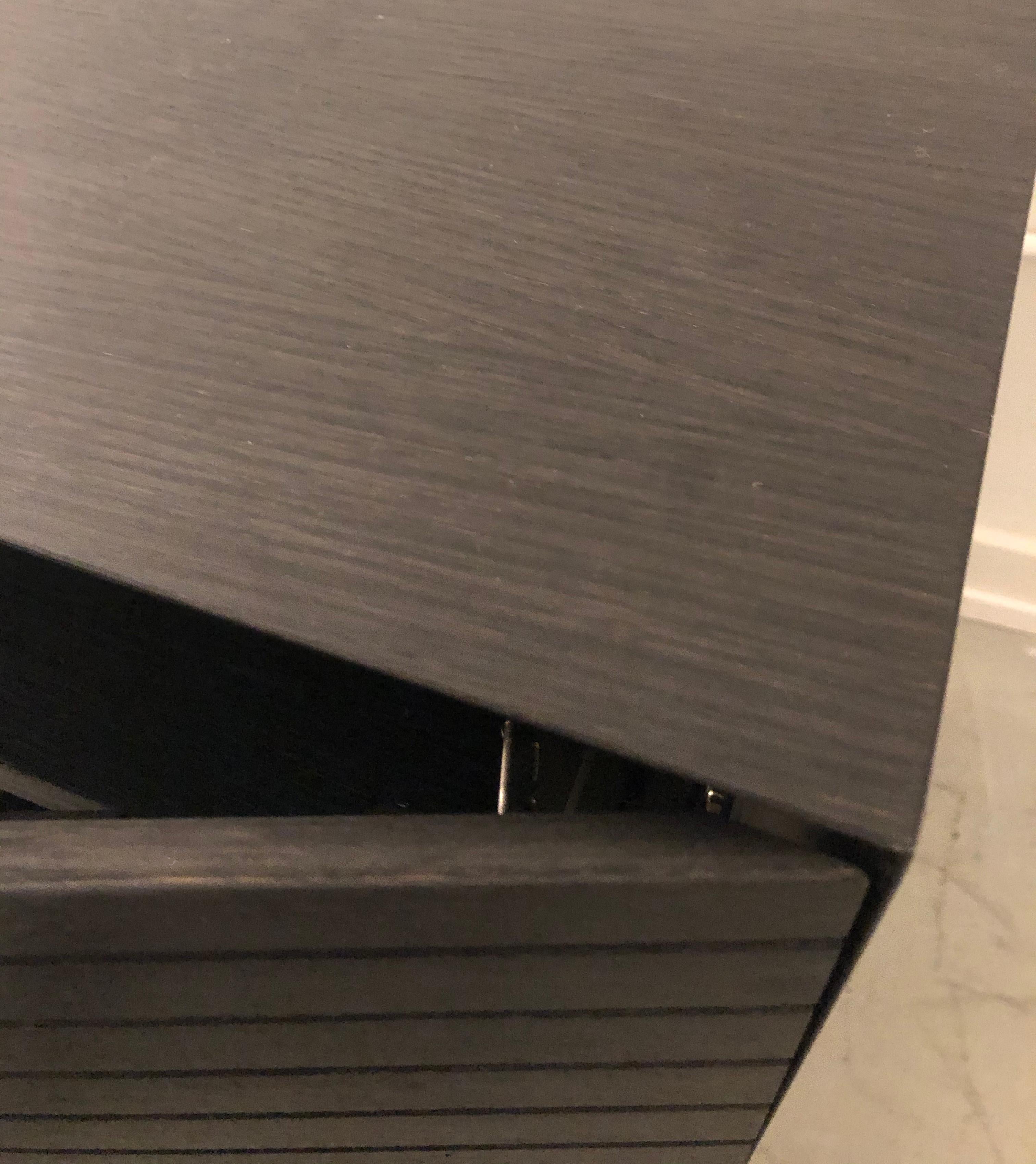 Minimal Custom Solid Oak Credenza In Excellent Condition For Sale In San Francisco, CA