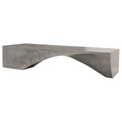 Minimal Design Central Low Coffee and Cocktail Table Cast in OMG Metal "TANKA"