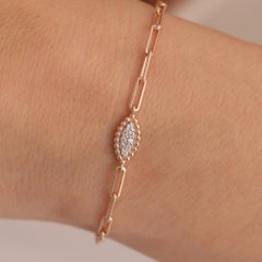 Pulsera mínima de diamantes