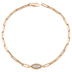 Bracciale minimalista con diamanti